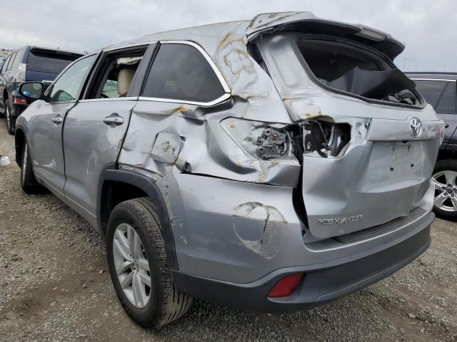 5TDZARFH0FS014069 - 2015 TOYOTA HIGHLANDER LE SILVER photo 2