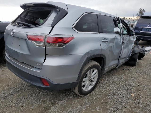 5TDZARFH0FS014069 - 2015 TOYOTA HIGHLANDER LE SILVER photo 3