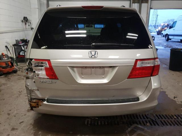 5FNRL38717B040777 - 2007 HONDA ODYSSEY EXL SILVER photo 6