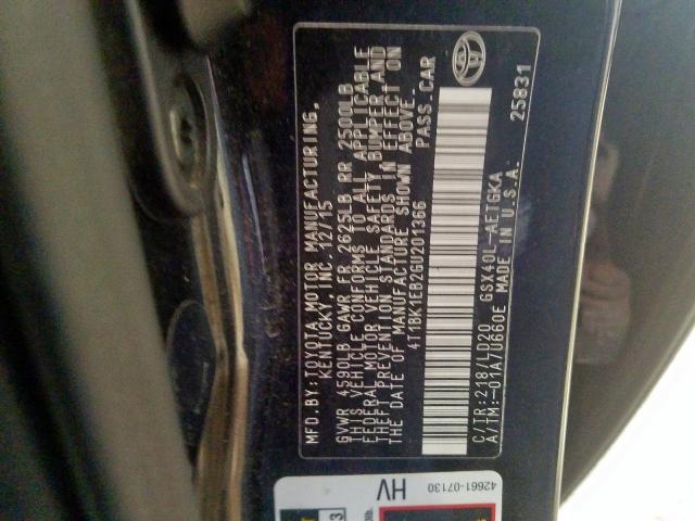 4T1BK1EB2GU201366 - 2016 TOYOTA AVALON XLE  photo 10