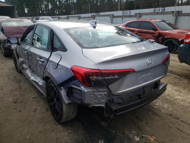 2HGFE2F5XNH510998 - 2022 HONDA CIVIC SPORT Silber Foto 2