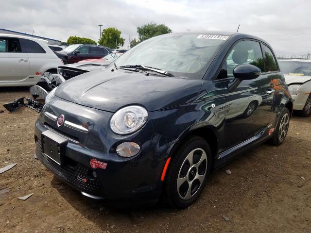 3C3CFFGE0HT600522 - 2017 FIAT 500 ELECTRIC  photo 2