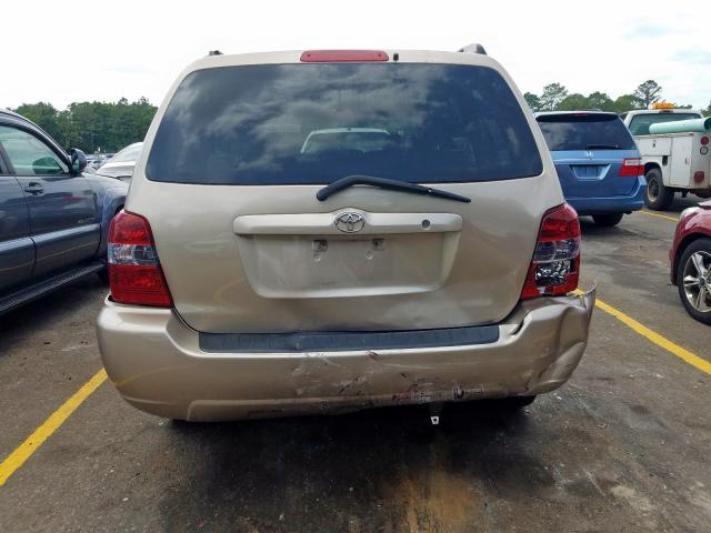 JTEGD21A340077534 - 2004 TOYOTA HIGHLANDER  photo 9