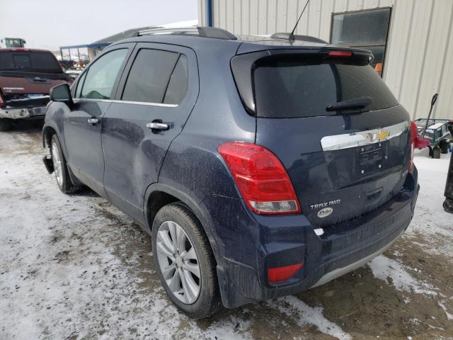 3GNCJRSBXJL222876 - 2018 CHEVROLET TRAX PREMIER BLUE photo 3