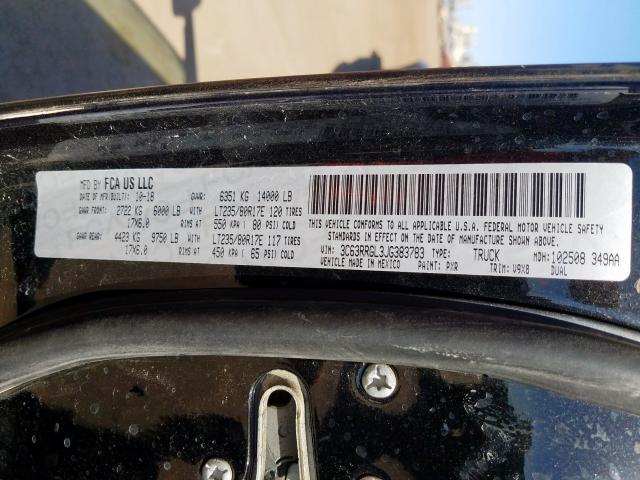 3C63RRGL3JG383783 - 2018 RAM 3500 ST  photo 10