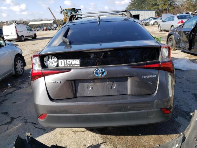 JTDKARFU5L3119119 - 2020 TOYOTA PRIUS L GRAY photo 6