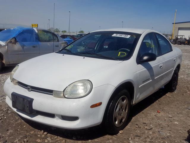 1B3ES46C1YD804662 - 2000 DODGE NEON BASE  photo 2