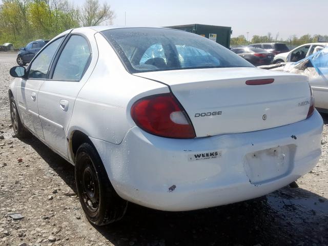 1B3ES46C1YD804662 - 2000 DODGE NEON BASE  photo 3