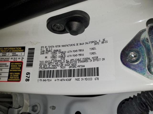 3TMCZ5ANXMM444869 - 2021 TOYOTA TACOMA DOUBLE CAB 白色 照片 13