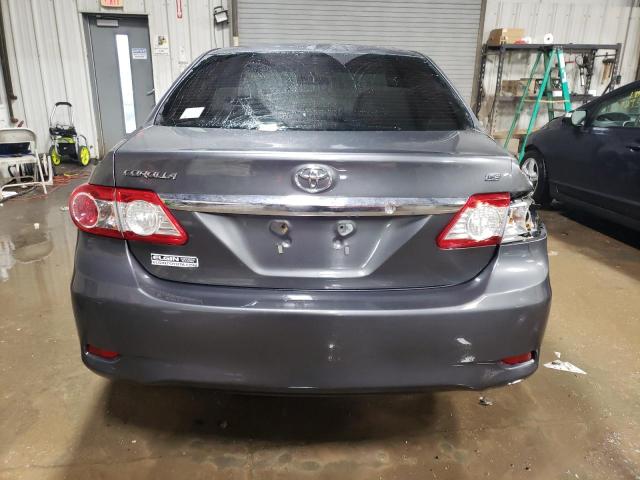 2T1BU4EE3BC725643 - 2011 TOYOTA COROLLA BASE GRAY photo 6