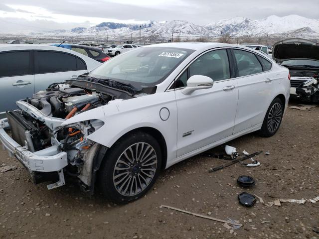 3FA6P0SU7HR305986 - 2017 FORD FUSION TITANIUM PHEV WHITE photo 1