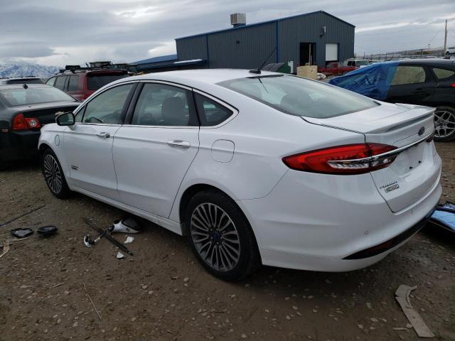 3FA6P0SU7HR305986 - 2017 FORD FUSION TITANIUM PHEV WHITE photo 2