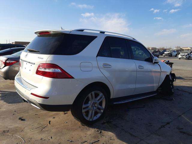 4JGDA5HB6FA605155 - 2015 MERCEDES-BENZ ML 350 4MA WHITE photo 3