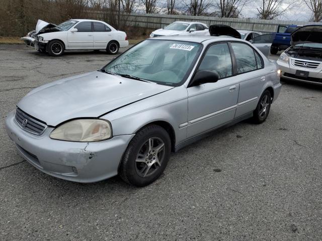 2HGEJ6615YH583776 - 2000 HONDA CIVIC BASE SILVER photo 1