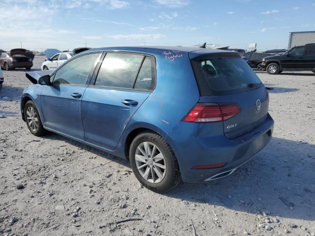 3VWG57AU7KM017921 - 2019 VOLKSWAGEN GOLF S BLUE photo 2