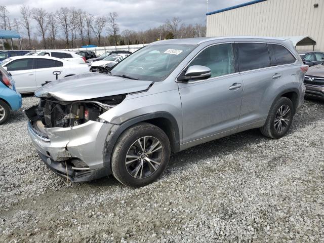 5TDKKRFH9GS151432 - 2016 TOYOTA HIGHLANDER XLE SILVER photo 1