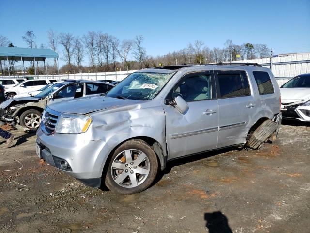 5FNYF3H90DB034436 - 2013 HONDA PILOT TOURING GRAY photo 1