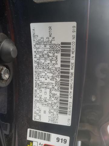 3TMJU4GN2CM133751 - 2012 TOYOTA TACOMA DOUBLE CAB PRERUNNER BLUE photo 13