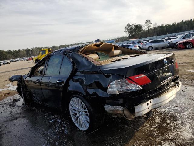 WBAHL83538DT13884 - 2008 BMW 750I I BLACK photo 2