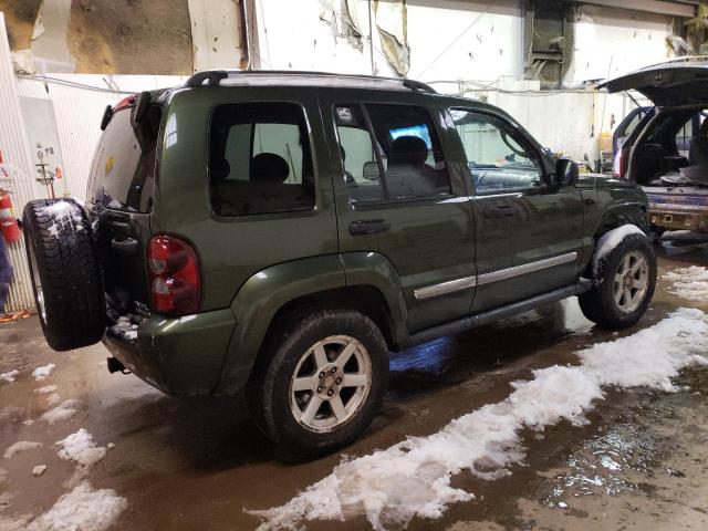 1J4GL58KX7W621210 - 2007 JEEP LIBERTY LIMITED GREEN photo 3