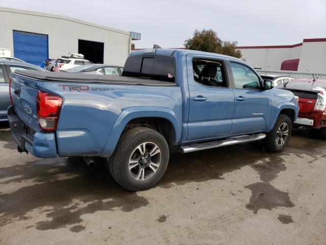 3TMAZ5CN5KM092270 - 2019 TOYOTA TACOMA DOUBLE CAB BLUE photo 3