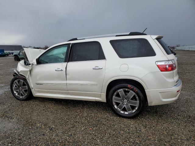 1GKKVTED3BJ212206 - 2011 GMC ACADIA DENALI WHITE photo 2