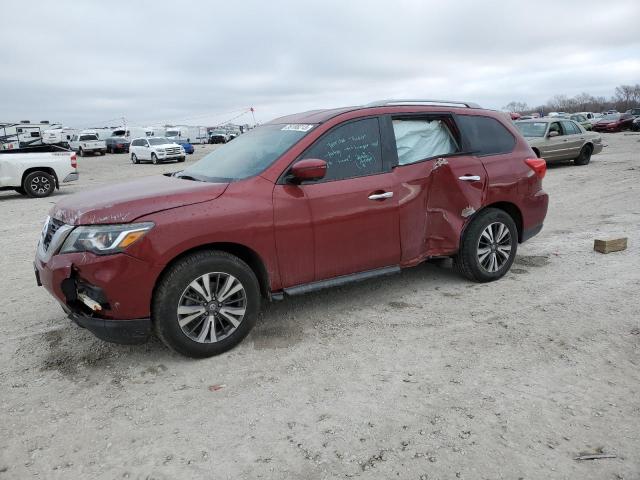 5N1DR2MN9JC607292 - 2018 NISSAN PATHFINDER S RED photo 1