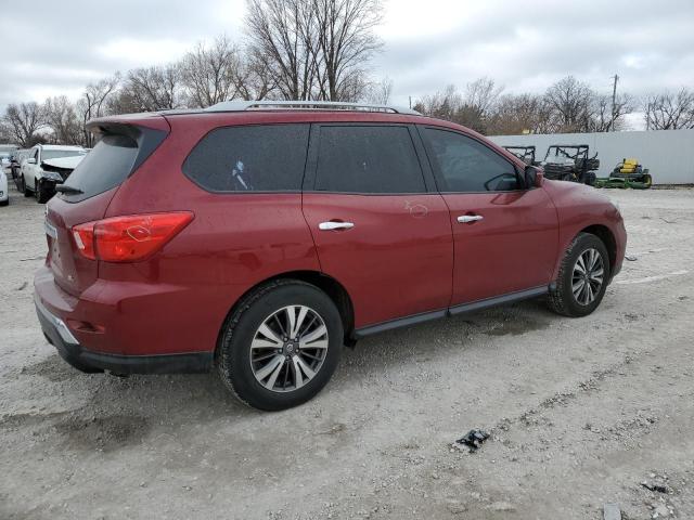 5N1DR2MN9JC607292 - 2018 NISSAN PATHFINDER S RED photo 3