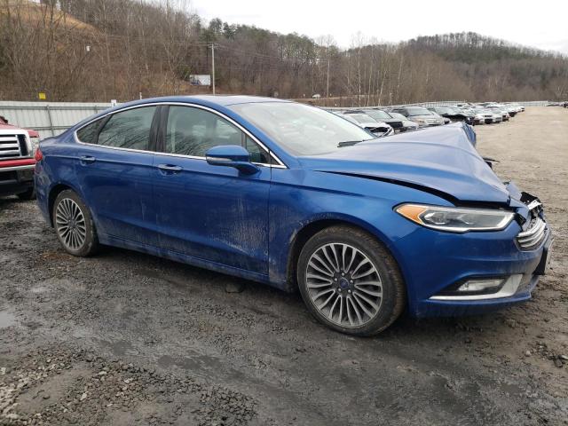 3FA6P0D9XJR241554 - 2018 FORD FUSION TITANIUM/PLATINUM BLUE photo 4