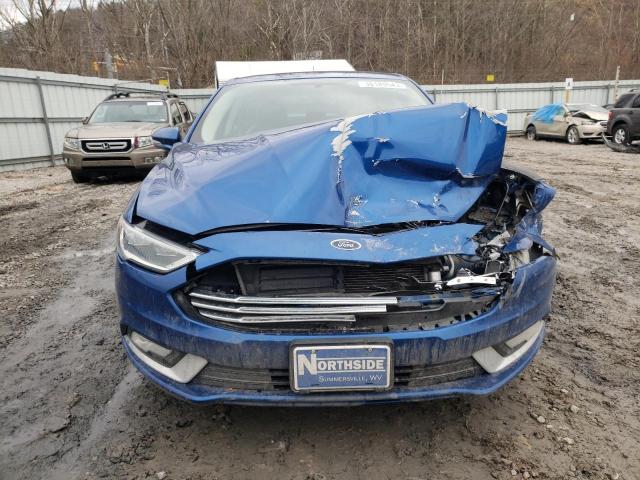 3FA6P0D9XJR241554 - 2018 FORD FUSION TITANIUM/PLATINUM BLUE photo 5