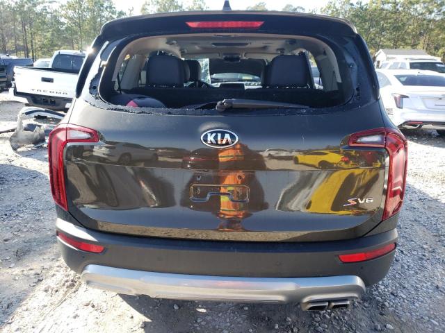 5XYP64HC8MG192965 - 2021 KIA TELLURIDE S BROWN photo 6