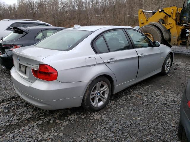 WBAVC53588A246850 - 2008 BMW 3 SERIES I SULEV SILVER photo 3