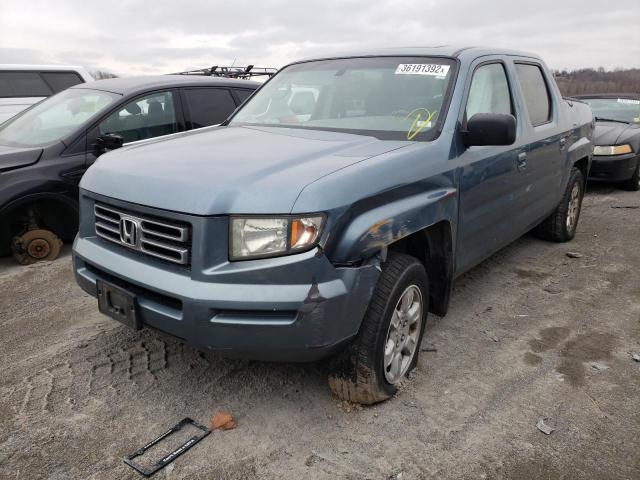 2HJYK16528H536442 - 2008 HONDA RIDGELINE RTL BLUE photo 2