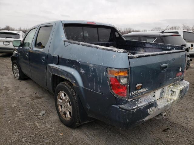 2HJYK16528H536442 - 2008 HONDA RIDGELINE RTL BLUE photo 3