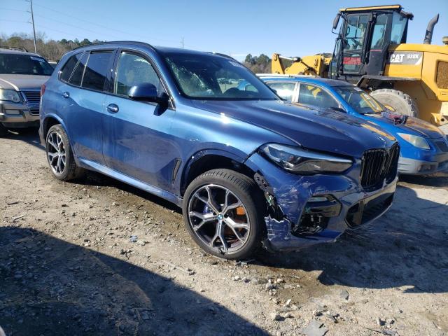 5UXCR4C02M9F66105 - 2021 BMW X5 SDRIVE 40I BLUE photo 4