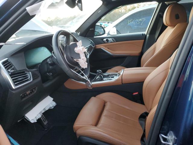 5UXCR4C02M9F66105 - 2021 BMW X5 SDRIVE 40I BLUE photo 7
