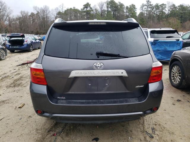 5TDDK3EH6AS016147 - 2010 TOYOTA HIGHLANDER LIMITED GRAY photo 6