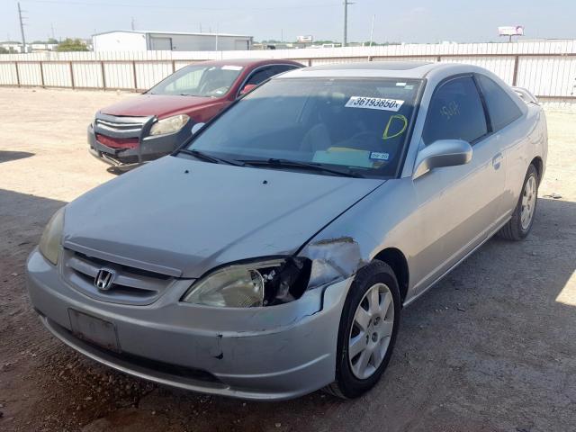 1HGEM21952L077744 - 2002 HONDA CIVIC EX  photo 2