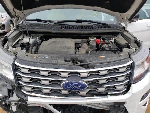 1FM5K8D87HGD72111 - 2017 FORD EXPLORER XLT WHITE photo 12