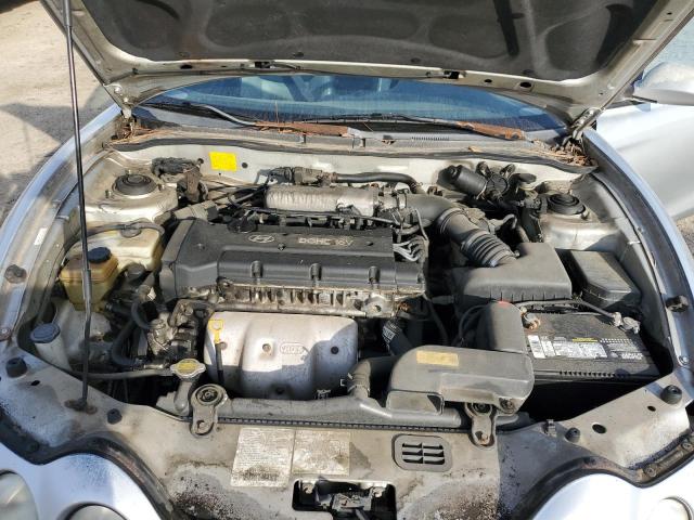 KMHJG35F61U236625 - 2001 HYUNDAI TIBURON SILVER photo 11