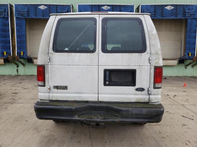 1FTSE34L81HA12562 - 2001 FORD ECONOLINE E350 SUPER DUTY VAN WHITE photo 6