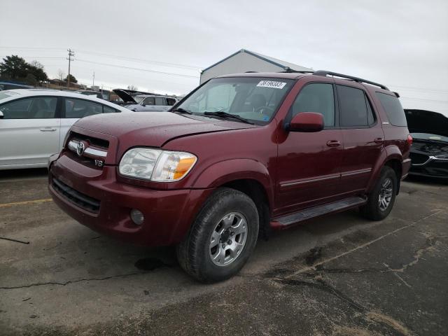 5TDBT48A76S275519 - 2006 TOYOTA SEQUOIA LIMITED BURGUNDY photo 1