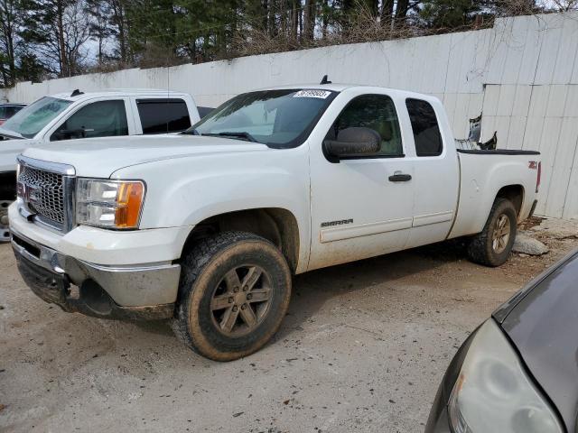 1GTSKVE35AZ192001 - 2010 GMC SIERRA K1500 SLE WHITE photo 1