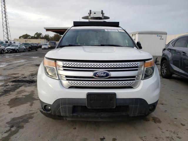 1FM5K8D81DGA27599 - 2013 FORD EXPLORER XLT WHITE photo 5