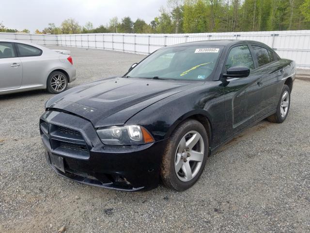 2C3CDXAT0DH721752 - 2013 DODGE CHARGER POLICE  photo 2