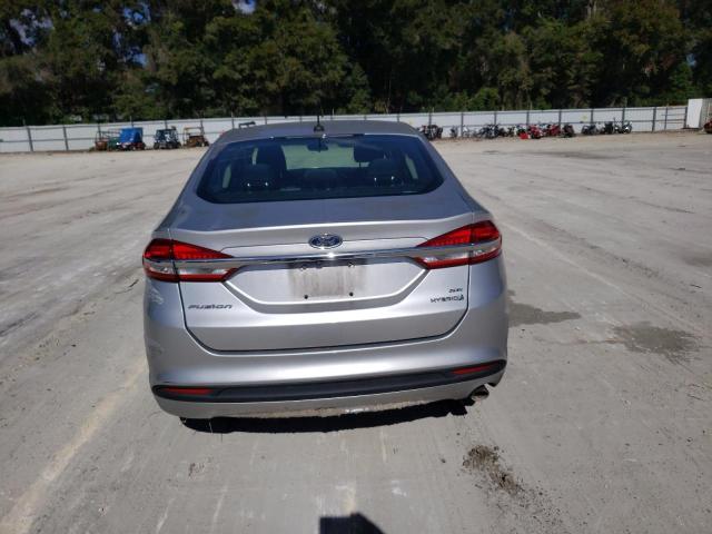 3FA6P0LU6JR235451 - 2018 FORD FUSION SE HYBRID SILVER photo 6