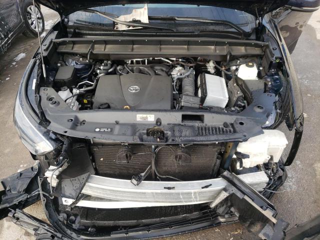 5TDGZRAH0MS052728 - 2021 TOYOTA HIGHLANDER XLE BLUE photo 7