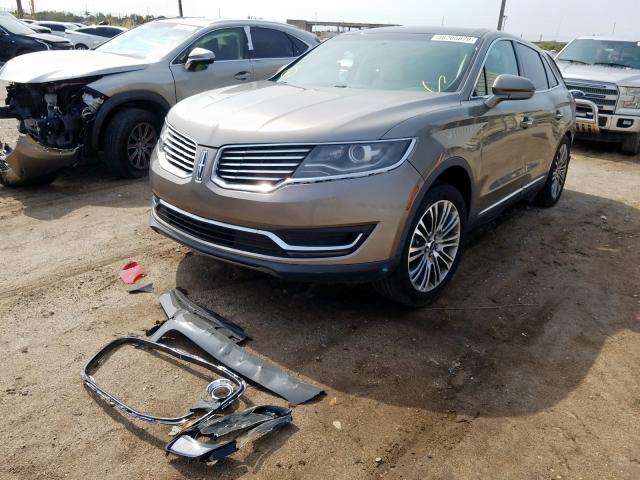 2LMTJ6LR2GBL33008 - 2016 LINCOLN MKX RESERVE  ფოტო 2