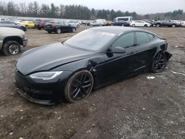 5YJSA1E53MF429396 - 2021 TESLA MODEL S Սև լուսանկար 1