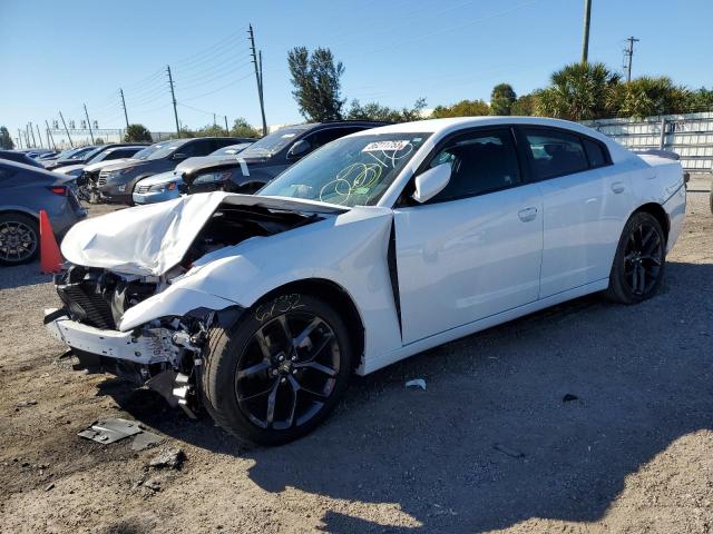 2C3CDXBG8NH130216 - 2022 DODGE CHARGER SXT WHITE photo 1